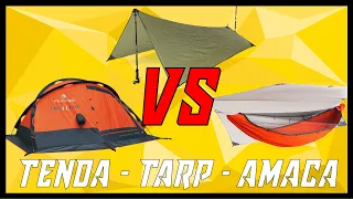 TENDA, TARP o AMACA? Qual è il miglior sistema per dormire all'aperto? | Trekking & Outdoor Tutorial