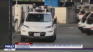 Cruise's permits suspended for driverless cars