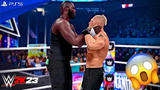 WWE 2K23 - Omos vs. Brock Lesnar - Full Match at WrestleMania 39 | PS5™ [4K60]