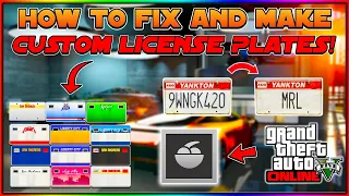 HOW TO FIX AND MAKE CUSTOM LICENSE PLATES IN GTA 5 ONLINE! (Make Custom Plates 2024)