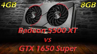 AMD Radeon RX 5500 XT vs GeForce GTX 1650 Super Test & Vergleich