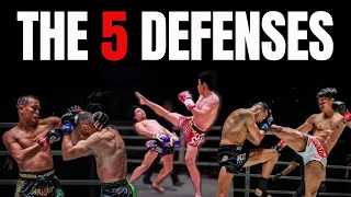 The 5 moves for a PERFECT DEFENSE in Muay Thai and Kickboxing