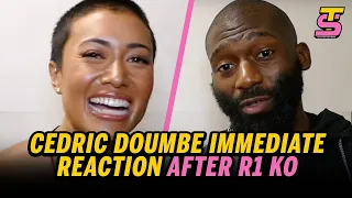 YOU'RE D***!! - Hilarious Cedric Doumbe interview after r1 KO over Jaleel Willis
