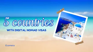 5 Countries with Digital Nomad Visas #youtubeshorts #shorts