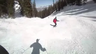 Ben Anderson carving Aspen highland