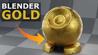 Easy Gold Material In Blender | Tutorial