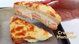 EASY & SIMPLE CROQUE MONSIEUR RECIPE | FRENCH HAM & CHEESE SANDWICH