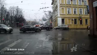 Подборка Аварий и ДТП от 10.03.2015 Март 2015 (#129) / Car crash compilation March 2015