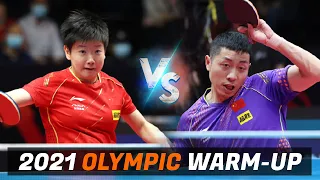 Xu Xin vs Sun Yingsha | 2021 Chinese Warm-up for Olympic