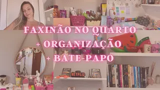 FAXINÃO NO QUARTO | ORGANIZAÇÃO | BATE-PAPO E MUITO MAIS! 🧹🪣🩷 #faxinapesada #organização #doação