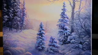 Winter Forest - Landscape Oil Painting Demo