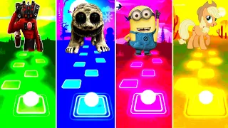 Skibidi Speaker Man 🆚 Zoonomaly 🆚 Minions 🆚 My Little Pony Tiles Hop Edm Rush