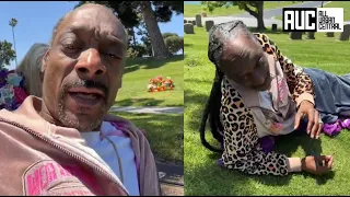 Snoop Dogg Gets Emotional While Visiting His Mom & Brother Grave Site On Her Bday