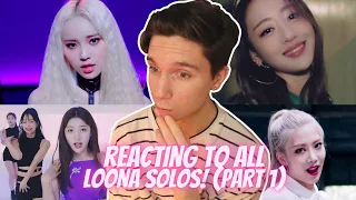 DANCER REACTS TO ALL LOONA SOLO MUSIC VIDEOS | Kim Lip, JinSoul, Choerry & Yves