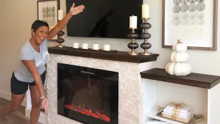 DIY Custom Fireplace Build - Time Lapse