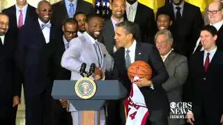 Obama tells LeBron: "It's your world, man"