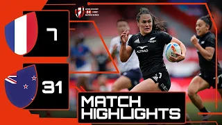 Black Ferns POWER to final against the hosts! | France v New Zealand | HSBC France Sevens