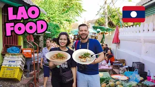 LAOS STREET FOOD 🇱🇦 Epic Morning Market Breakfast Tour in Luang Prabang with  @2Feet1Camera