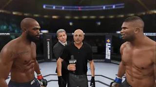 Jon Jones vs Alistair Overeem Full Fight - UFC 4 Simulation