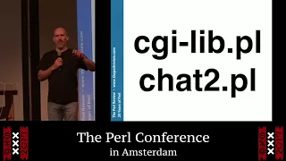"20 years of Perl" - brian d foy