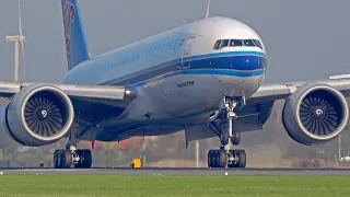 +35 Minutes Of TAKE OFFS AND LANDINGS | A380, 10x B747F, A340 | Amsterdam Schiphol airport