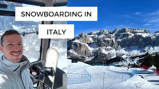 Snowboarding in the Dolomites [Sella Ronda, Italy, Where to Park, Canazei, Dolomite Super Ski Pass]