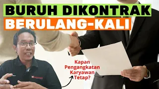 TAK ADA LAGI PENGANGKATAN KARYAWAN TETAP - Dampak Buruk UU Cipta Kerja