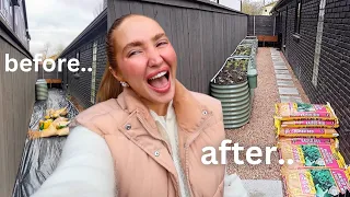 my INSANE backyard transformation + how I started my garden (tips & tricks)