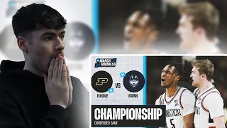 BRITS React to UConn vs. Purdue - 2024 men's National Championship extended highlights