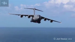 Royal Australian Airforce C-17 Globemaster B-roll video.