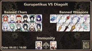 [Abyss Cup Minor|1/8|Day 2] Gurupatikus VS Diagolt