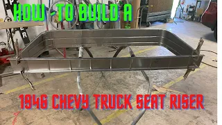 How we built this 1946 Chevy truck seat riser!