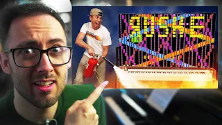 Robot Piano Catches Fire Playing Rush E (Mark Rober) | Pianist Reacts