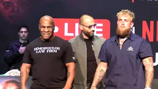 Mike Tyson vs Jake Paul Face-Off Press Conference  NEW