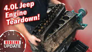 Disassembling our 1993 Jeep XJ engine