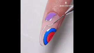 DIY Metallic Swirl Nail Art BORN PRETTY