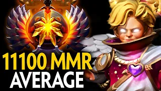 11100 MMR AVERAGE GAME!! EPIC MIKEY INVOKER vs PANGOLIER MID