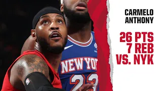 Carmelo Anthony (26 PTS, 7 REB) Highlights | Trail Blazers vs. Knicks