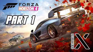 Forza Horizon 4 - Xbox Series X Optimized Gameplay Walkthrough Part 1 (No Commentary)