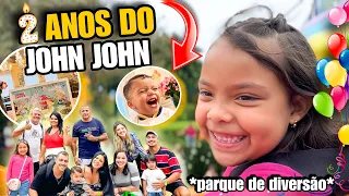 ANIVERSÁRIO DE 2 ANOS DO JOHN NO PARQUE DE DIVERSÃO !! * Festa no Beto Carrero * 🥹🎈