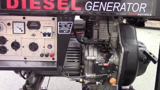 ETQ DG7250LE Diesel Generator Startup (And an Extra)