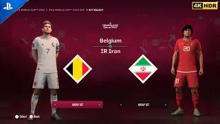 FIFA 23 - Belgium vs Ir Iran Full Gameplay On Ps5 ( 4K 60FPS ) #ps5 #8xofficial #fifa23