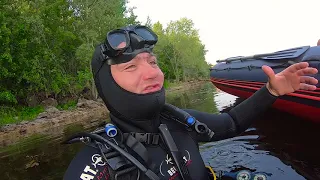 Дайвинг на Волге. Кладбище алюминиевых лодок. DIVING