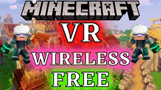 Minecraft VR Wirelessly For FREE OCULUS QUEST 2