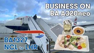 British Airways DOMESTIC BUSINESS | A320neo Newcastle International to London Heathrow [4K]