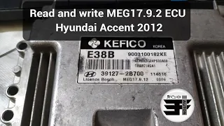 Hyundai Accent 2012 MEG17. 9.12 ECU Read and Write