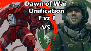 Dawn of War Unification: 1 vs 1 Farsight Enclave (Vrax) vs Imperial Guard (Kykuy)