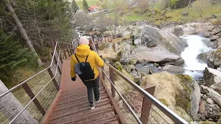 The Waterfall Walk In Geiranger Norway 🇳🇴