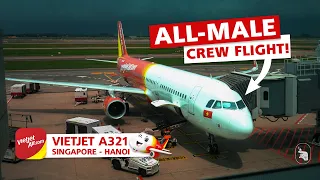 Flying With An All-male Crew! - VIETJET AIR A321 Singapore To Hanoi review