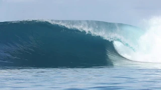 Surfing early season in the Mentawai Islands...